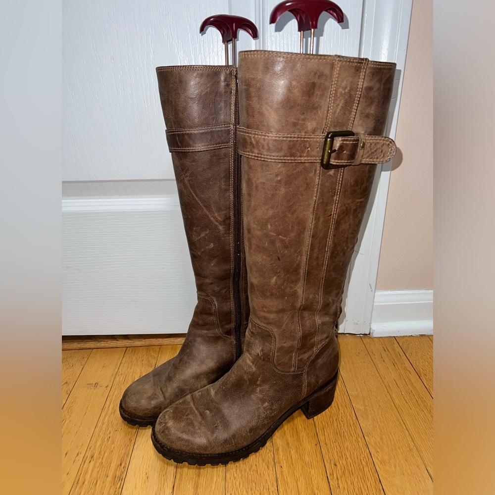 LUCKY BRAND Vintage Brown Riding Boots LIKE NEW 7.5